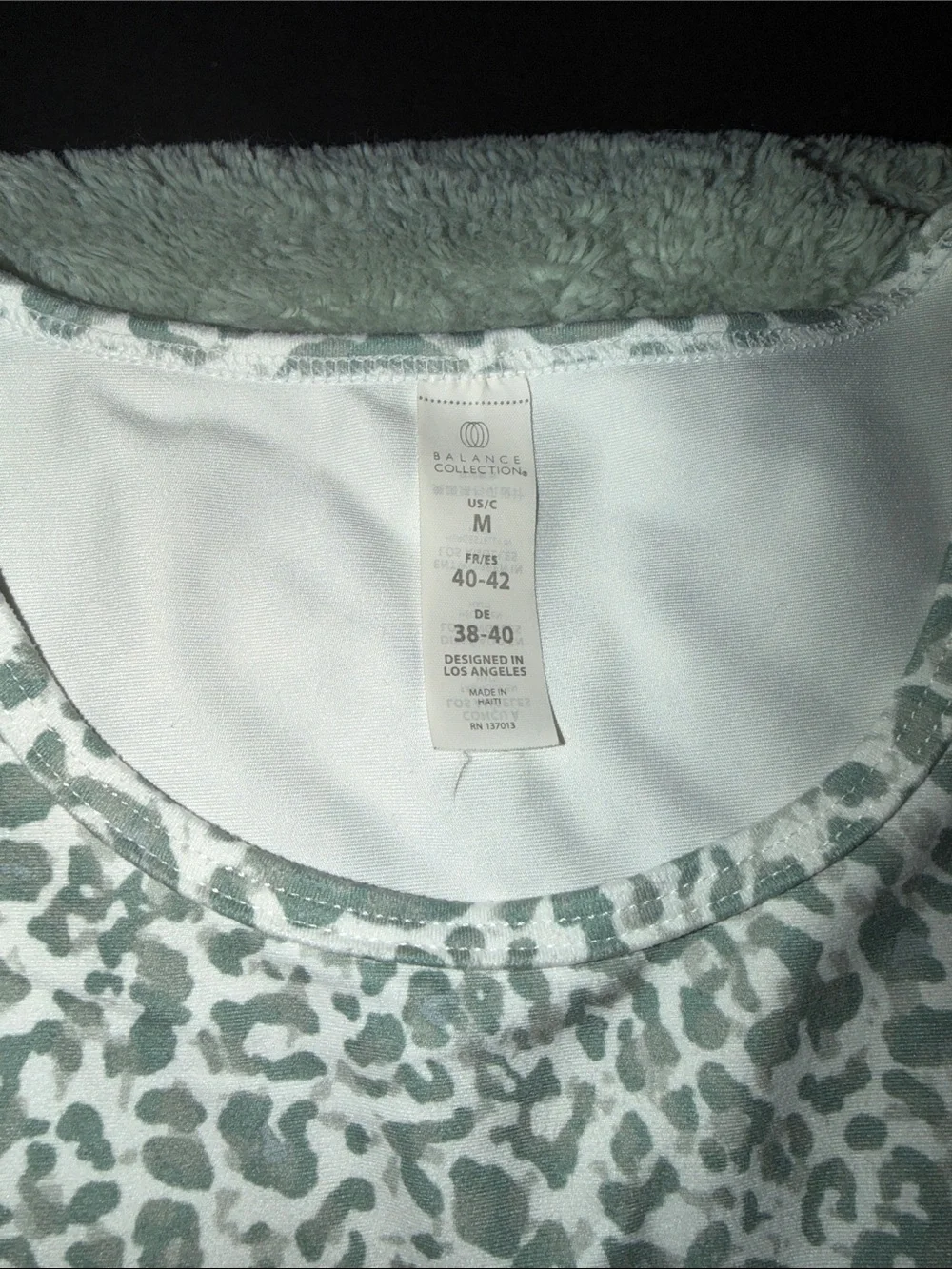Balance Collection Sage Green Leopard Print Sports Bra & Leggings Set